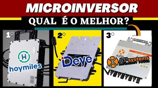 3 TOP Melhores Marcas de MICRO INVERSOR de Energia SOLAR [upl. by Mis917]