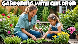 Learn Gardening with Kids  Fun Educational Activities  Kids love Planting Seeds in a Garden [upl. by Ytsur]