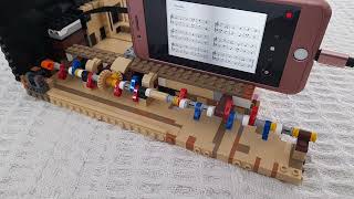 Lego Grand Piano Testing the Bluetooth and mechanics [upl. by Schreibman669]