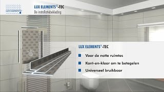 LUX ELEMENTS product  TEC bekledingselementen voor buizen en voorwandinstallaties [upl. by Hoeve56]