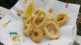 Ricetta anelli di totano fritti in padella e senza pastella [upl. by Agathe]