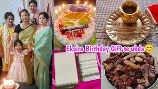 Vlog🥰Nongma matung poklamadi punna cake kakmina yabani🥰Eche gi birthday gift se ekaire ei sathina [upl. by Ondine]