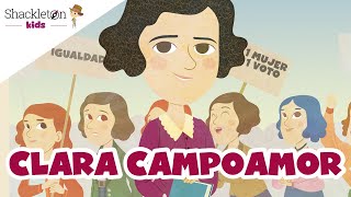 Clara Campoamor  Biografía para niños por Manuela Carmena  Shackleton Kids [upl. by Yssej106]