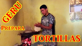 Geru Garcia Canta Que Chulos Ojos Mientras Nos Prepara Unas Ricas Tortillas En El Rancho [upl. by Arbua767]