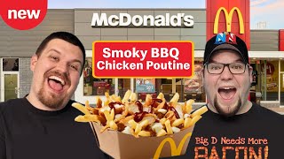 McDonalds NEW Smoky BBQ Chicken Poutine Review [upl. by Ordisi578]