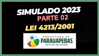 Simulado Parte 02  Lei 42132001 para o concurso público de Parauapebas 2023 [upl. by Ellata253]