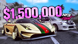 Need for Speed HEAT  1500000 Budget Build Koenigsegg Regera vs Subaru Impreza WRX [upl. by Nerrawed]