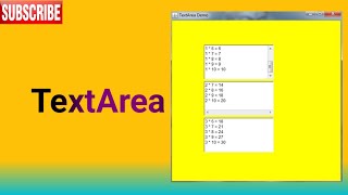 Class 6  TextArea in Java  Creating amp formatting text amp scrollbars  by Bhaskar [upl. by Savitt]