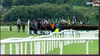 Race 51620 Listowel 25 Sep 2024 Guinness Kerry National Handicap Chase with Irish commentary [upl. by Enirhtak870]