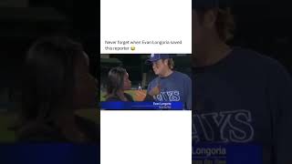 NEVER FORGET WHEN EVAN LONGORIA SAVED THIS REPORTER funnypictures shortvideo [upl. by Haya]