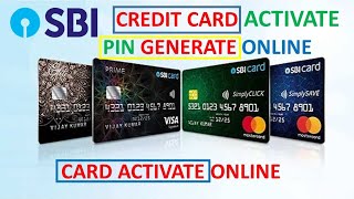 SBI Credit Card Activate Online  SBI CREDIT CARD PIN GENERATE ONLINE  2024 [upl. by Nwahsd]