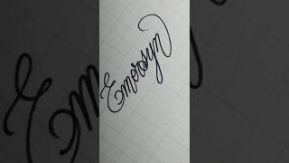 ☆Emersyn☆ Calligraphy handwriting lettering writing signature art [upl. by Htiek290]