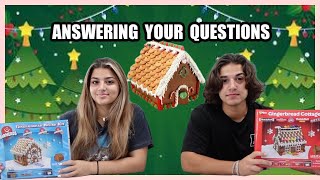 Answering your questions while we decor our Gingerbread house KEILLY AND KENDRY [upl. by Toolis]