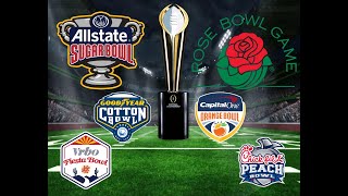 College Football Bowl Game Predictions [upl. by Ayotahs]