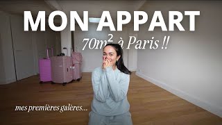 JEMMÉNAGE DANS MON APPART À PARIS  empty apartment tour  Alaïa déménage ep1 [upl. by Lehacim]