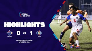 Anguila vs Belize  202425 Concacaf Nations League  Group Stage [upl. by Oni]