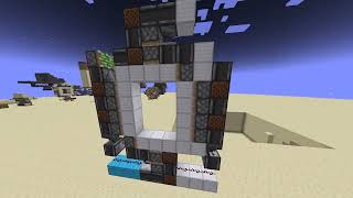 4x3 piston door  1 block wide  108 blocks [upl. by Tutankhamen322]