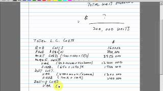 ACCA F5  PLC Costing  Fit Co Part 1 [upl. by Nagaek]