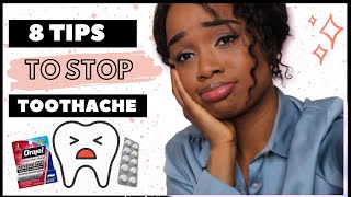 HOW TO STOP TOOTHACHE QUICKLY  8 TIPS TO HELP FROM HOME [upl. by Yvehc]