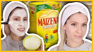 MASCARILLAS DE MAIZENA PARA ACLARAR TU ROSTRO  PIEL SIN MANCHAS  NatyGloss [upl. by Snider872]