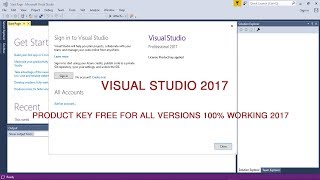 Visual Studio 2017 product key free for all versions 100 working 2019 [upl. by Enaj]