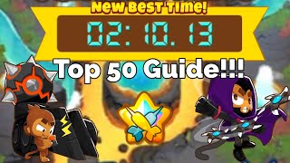 Btd6 Race Bouncing Time in 21013 Fast Top 50 Guide [upl. by Akirehs]