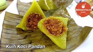 Kuih Koci Pandan  MyKitchen101en [upl. by Liris]