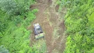 JCB 320T skid steer wth a Fecon Mulcher [upl. by Downs]