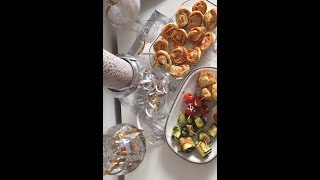 Silvestersnacks Fingerfood Einfache Partysnacks mit Frischkäse [upl. by Annez]