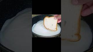 A delicious dessert recipe with bread in boilling hot milk cooking shorts food recipe [upl. by Ailemrac480]