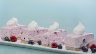 Fruit Smoothie NoBake Cheesecake Recipe  PHILADELPHIA Cream Cheese [upl. by Alisun]