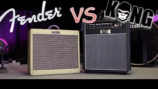 KONG Tube Fifteen VS FENDER Blues Junior guitar amp comparison  test [upl. by Wasserman]