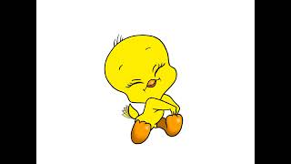 Tweety Bird drawing and animation [upl. by Garrott617]