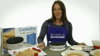 Cucina Pro Cordless Crepe Maker at Bed Bath amp Beyond [upl. by Eiramrefinnej671]