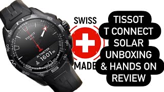 Tissot TConnect Solar Matt Black Review and Unboxing T1214204705103 [upl. by Mathi]