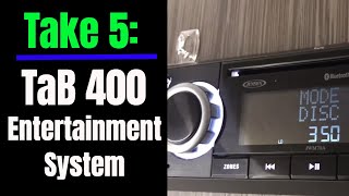 Take 5 Jensen TVRadio Entertainment System in a NuCamp Tab 400 [upl. by Fiorenze812]