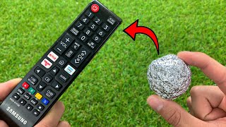 Just Put Aluminum Foil on the Remote Control and it will Work Forever [upl. by Lief]