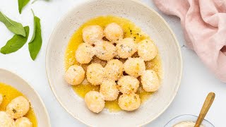 Ricotta Gnudi With Sage and Garlic Butter Recipe [upl. by Arat740]