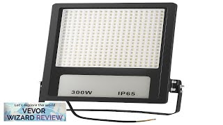 VEVOR LED Stadium Light 300W 35000LM LED Flood Light 6500K Daylight White Review [upl. by Gilbertina407]