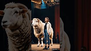 Woman performs fusion with sheep on AGT agt magic performance [upl. by Florentia402]