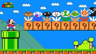 Super Mario Bros but there are MORE Custom Flower All Enemies [upl. by Finbur]