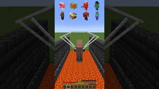 Lava River vs Mob Skills meme minecraft shorts [upl. by Patrizius138]