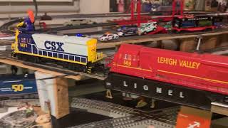 Arthur gives a tour of His 40 foot Lionel Model Train Layout [upl. by Dani]