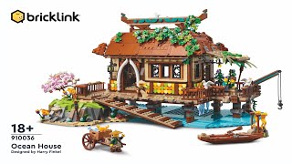 LEGO instructions  Bricklink  Designer Program  910036  Ocean House [upl. by Auqenehs]