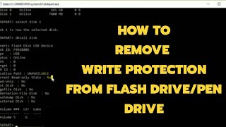 HOW TO REMOVE WRITE PROTECTED 2020 [upl. by Ainorev559]