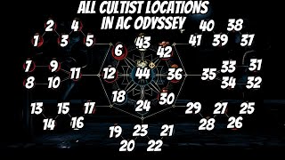 All Cult of Kosmos  Cultist Locations in AC Odyssey [upl. by Kenney]