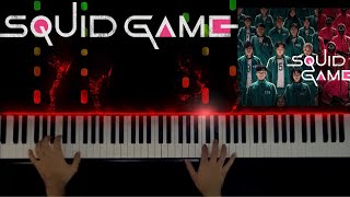 SQUID GAME  Unfolded  오징어 게임  Synthesia Piano Tutorial [upl. by Louanne]