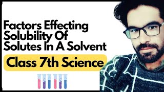 Factors Effecting Solubility Of Solutes In A Solvent  Class 7th Science [upl. by Spain451]