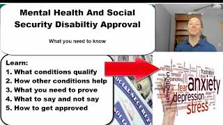 Social Security Disability Benefit Approval For Mental Health  5 Things You Need To Know [upl. by Kcyrred]