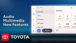 Whats New in the Latest Audio Multimedia System I Toyota [upl. by Kcirneh]